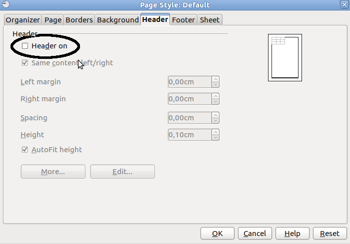 Cara Membuang text "Sheet" dan "Page" pada Footer dan Header Openoffice Calc-1